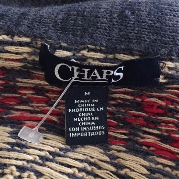 Ralph Lauren Chaps Vintage Open Knit Cardigan Sz M - Picture 3 of 4